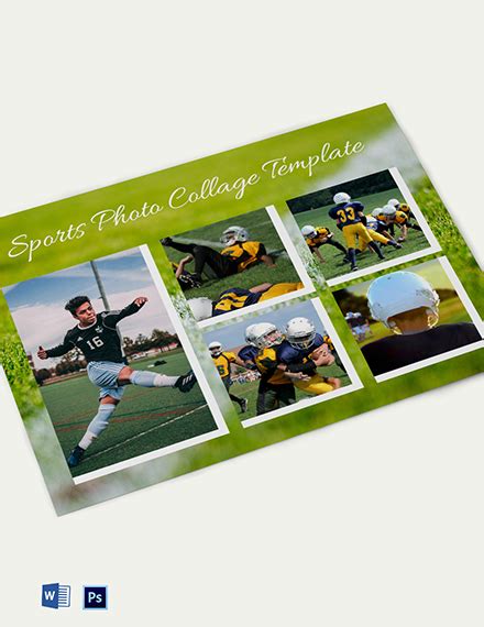 free sports photo collage templates|Free and customizable photo collage templates .
